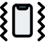 Smartphone vibrate forming the wave pattern layout icon