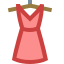 Vista frontal do vestido icon