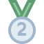 Médaille deuxième place icon