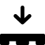 Pallet down indication for material handling instruction icon