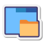 Open Folder in New Tab icon