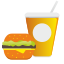 Hamburger And Soda icon