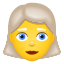 Женщина с седыми волосами icon