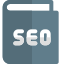 Book or guide on seo reserach program icon