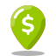 Долларовый обменник на карте icon