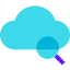 Suche in der Cloud icon
