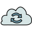 Sincronizzazione cloud icon