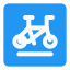 School trespassing especially kids bike road signal icon