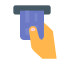 Hand-Einsteckkarte icon