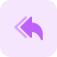 Reply all arrows icon