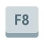 Tasto F8 icon