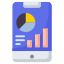 Mobile graphic report icon