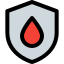 Blood bank verify and protect the blood type isolated on a white background icon