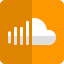 Podcast streaming platform that lets you listen to millions of songs, Soundcloud icon