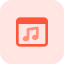 Music collection of wide genre available online icon