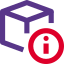 Dimension information of 3D printing cubic shape prototype icon