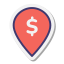 Dollar Place Marker icon