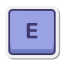 E Key icon