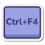 Ctrl+F4キー icon