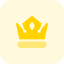 Royal king crown with gem isolated on white background icon