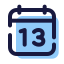 Calendar 13 icon