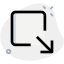 Maximize box button for an software application icon