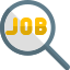 Search for new job and opportunity on online portal icon