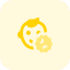 Baby infected with a coranavirus isolated on a white background icon