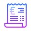 Receipt Euro icon