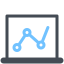 Laptop Analytic icon