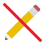 Pas de modification icon