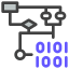 Flow Chart Binary icon