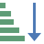 Ascending Sorting icon