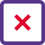 Closed web browser tab for no entry way icon