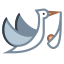 Flying Stork With Bundle icon