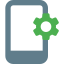 Mobile application internal setting for optimal results icon