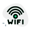 Free wireless internet facility for tourist at hotel icon