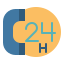 24 Hours Support icon