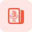 Audio news content isolated on a white background icon