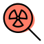 Search file and on nuclear energy plant icon