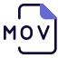 A MOV file is a movie file saved in the QuickTime File Format icon