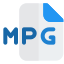 MPG file is a common video file that uses a digital video format and audio icon