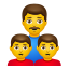 Familie – Mann-Junge-Junge icon