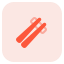 Chopstick as an asian food culture layout icon