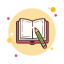 Книга и карандаш icon