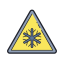Gefahr durch niedrige Temperaturen icon