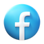 Facebook rodeado de círculo icon