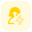 Flash logotype used for profile pictures as a indication of energized icon