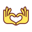 Hands Heart Gesture icon