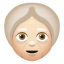 늙은 여자-밝은 피부색 icon